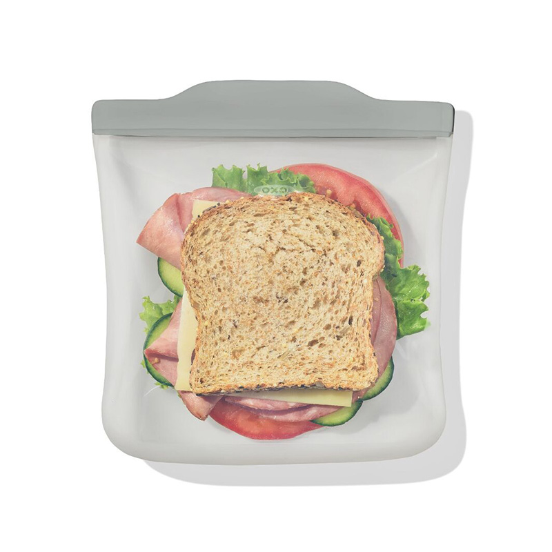 28 Oz. Silicone Reusable Bag Sandwich (Fog)